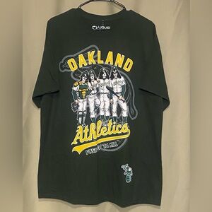 Oakland Athletic  MLB Dressed To Kill Green Baseball Tee Shirt Mens XL NWT
